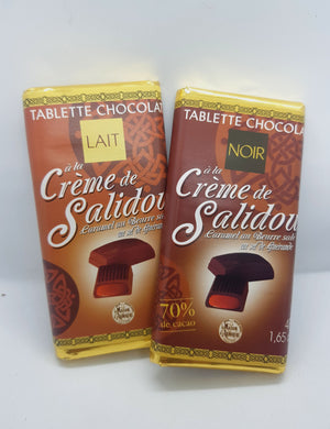 Tablette de chocolat - crème de Salidou