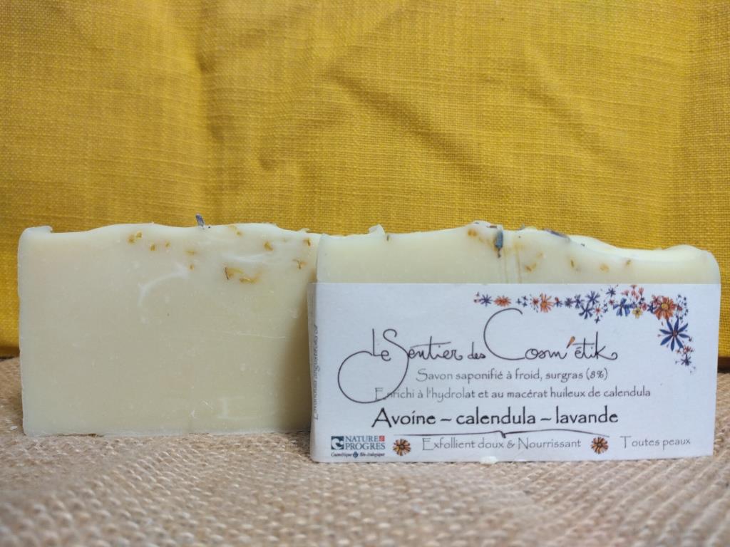 Savon Lait d’avoine – Calendula - Sentier des Cosm'étik