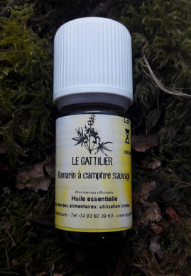 Huile Essentielle Romarin à camphre sauvage bio - Le Gattilier